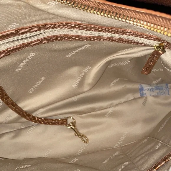 Brahmin Metallic Copper Shoulder Bag - Picture 6 of 7